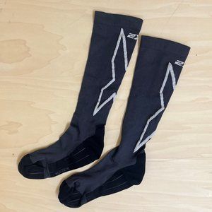 2XU Compression Run Socks Mens Medium